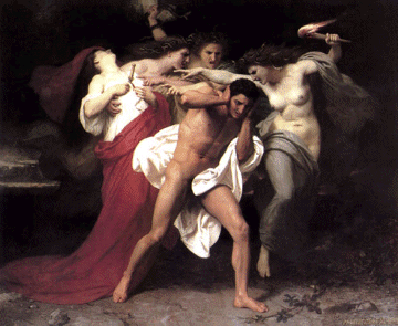 Orestes Pursued By the Furies, by Bouguereau
